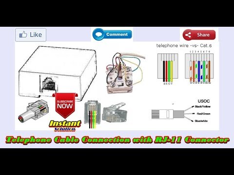 How To Make a Telephone Cable Crimping ! Cat 6 Connection ! RJ11 in Hindi\Urdu Video