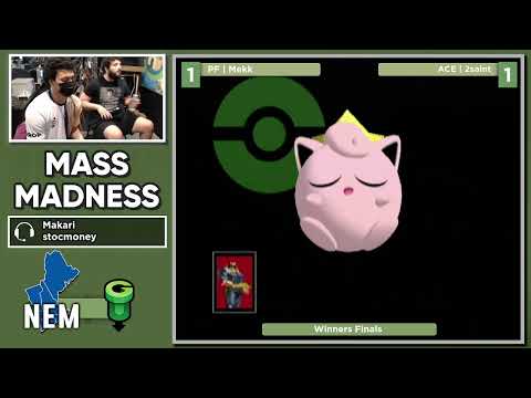 Mass Madness 37 SSBM - PF | Mekk (C. Falcon) vs. ACE | 2saint (Jigglypuff) - Melee WF