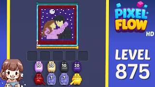Pixel Flow Level 875 Solution Walkthrough