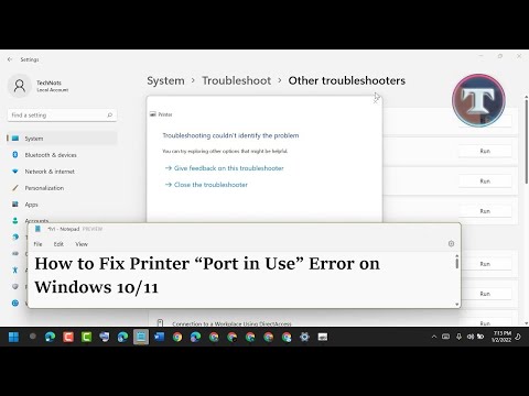How to Fix Printer Port in Use Error on Windows 10 11