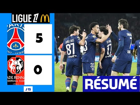 PSG vs Rennes (5-0) Résumé | Ligue 1 Highlights | But de Kvara Kvaratskhelia | psg stade rennais