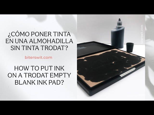 Vídeo relacionado con Trodat 7011 - Botella de tinta negra para rellenar almohadillas o almohadillas (28 ml), tinta a base de agua para sellar documentos, huellas limpias y nítidas, tapón plegable