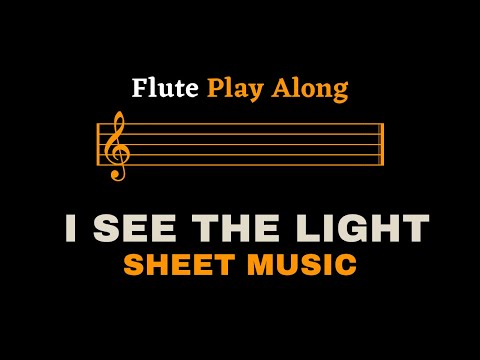Tangled - I See The Light | Flute Play Along (Sheet Music/Score)