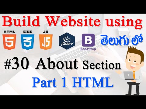 30 How to Build Website using Html CSS JS jQuery Bootstrap About Part 1 HTML