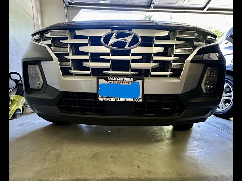 2023 Hyundai Santa Cruz Front Bumper Removal & Radiator Screen Installation