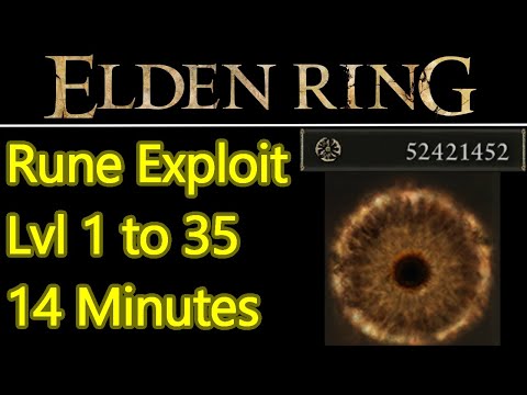 BROKEN Elden Ring rune farm exploit early game, lvl 1 to 35 in FIFTEEN MINTUTES