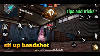 sit up headshot tips and tricks #freefire