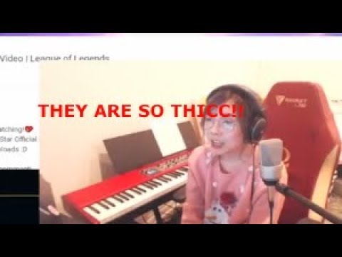 Lilypichu Reacts to KDA league of legends ( and her cover )