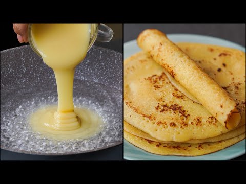 I Combined Condensed Milk With Water & Make This Delicious Crepe Recipe | Easy & Quick Crepe Recipe