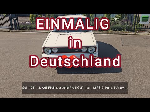 Einmalig - Golf 1 GTI Pirelli W65 - der echte Pirelli