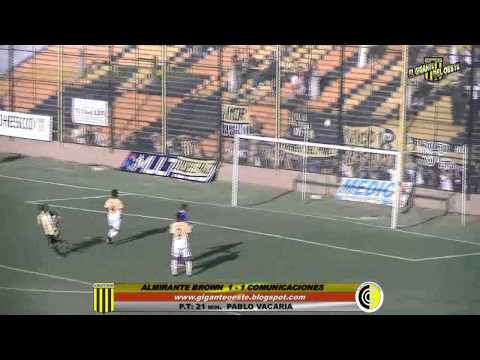 ALMIRANTE BROWN 1 - 1 COMUNICACIONES(LOS GOLES)