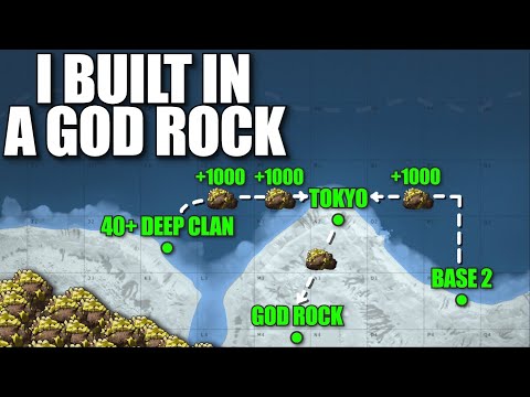 I built an OP god rock base in Solo Vanilla Rust...