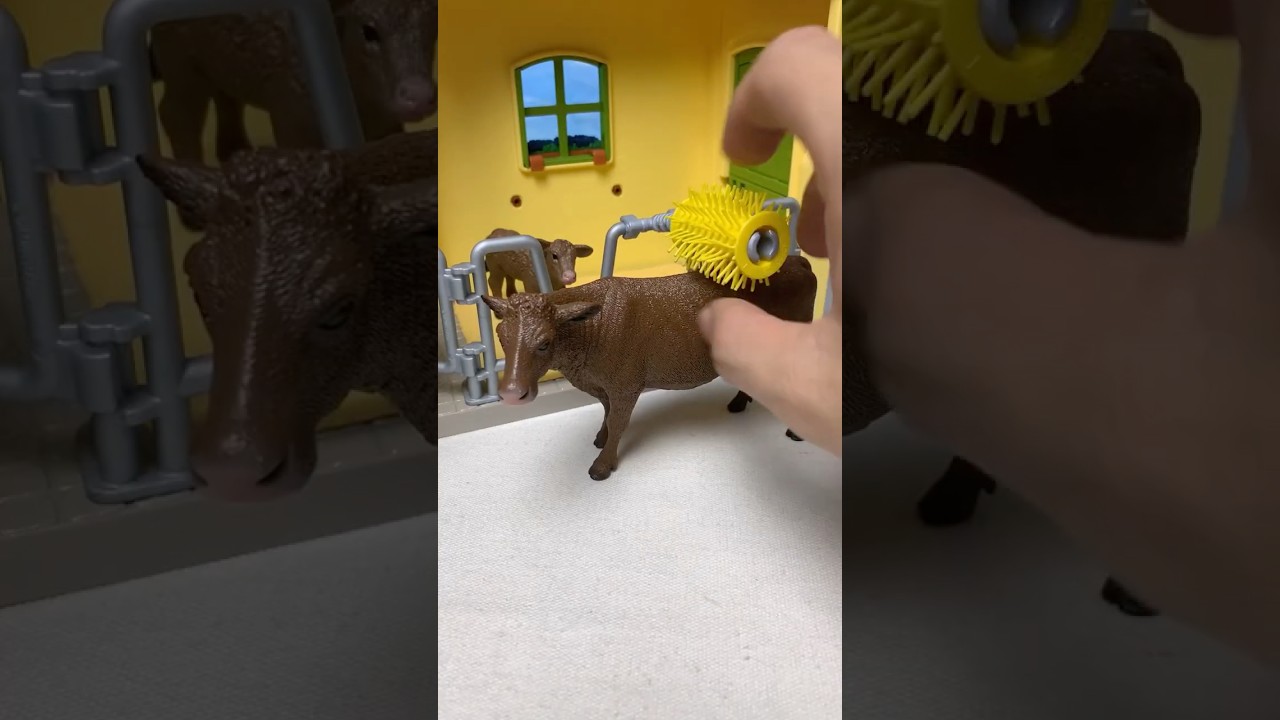 Miniature Animal Toys Diorama Farm Playset | ASMR Toy Video #satisfying #asmrvideo