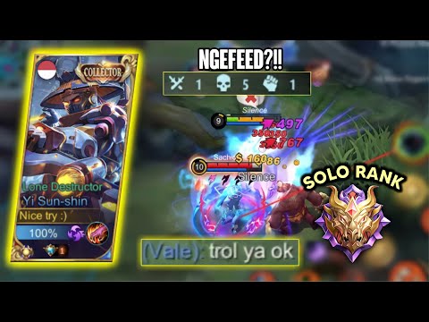 YSS "HARD GAME" DETIK DETIK KE MYTHIC DI LOCK TERUS SAMPE TIM BANYAK BACOOT - Mobile Legends