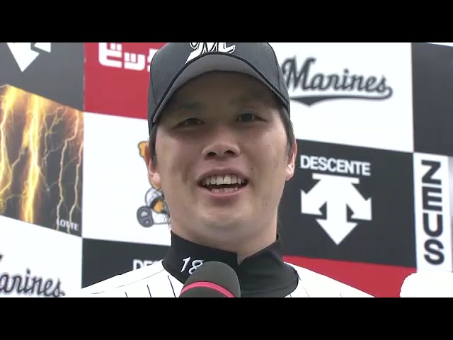 マリーンズ・藤岡貴裕投手・中後悠平投手・益田直也投手ヒーローインタビュー 4月30日 千葉ロッテマリーンズ 対 福岡ソフトバンクホークス