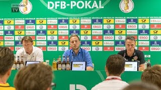 1. Runde DFB-Pokal | SGD - RBL | Pressekonferenz nach dem Spiel