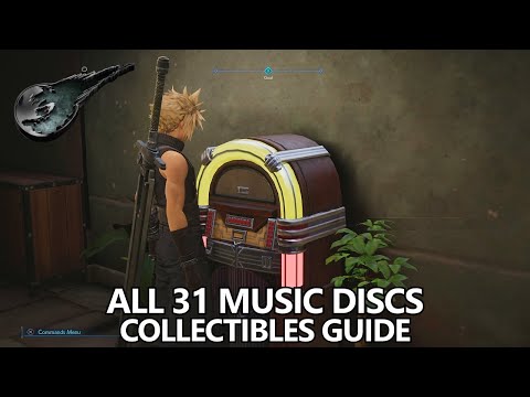 Final Fantasy 7 Remake - All 31 Music Discs (Song Collectibles) Locations Guide - Disc Jockey Trophy