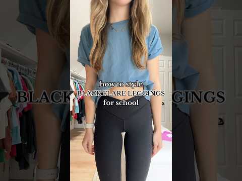 how to style BLACK FLARE LEGGINGS