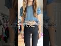 how to style BLACK FLARE LEGGINGS
