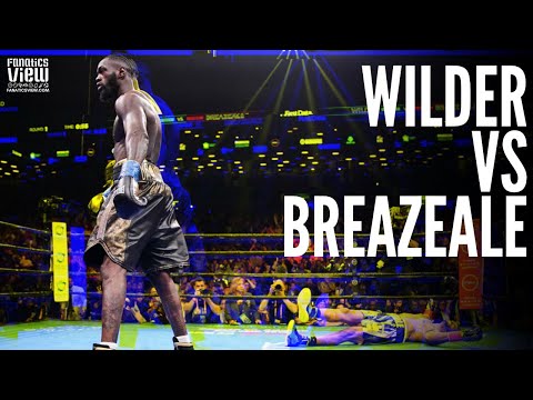 Deontay Wilder SCARES TV CAMERA MAN After VICIOUS Knockout of Dominic Breazeale | BOXING