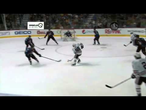 Varlamov Robs Kruger's Bid at 1st NHL Goal 10/20/2011 [HD]