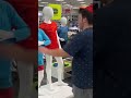 Man destroys mannequin