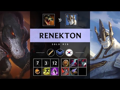 Renekton Mid vs Galio - KR Diamond Patch 25.15