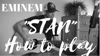 How To Play Stan by Eminem - Guitar Tutorial
