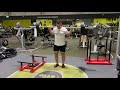 110kg (242.5 pounds) Walking lunges