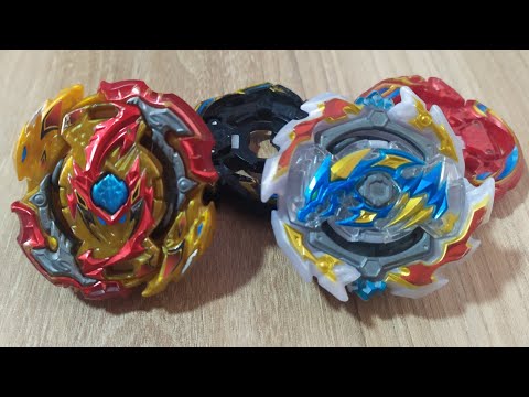 LORD SPRIGGAN .Bl.Dm' vs 3 DRAGON .St.Ch Zan - Batalha Beyblade Burst