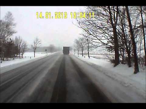 Wypadek DK8 14.01.2013