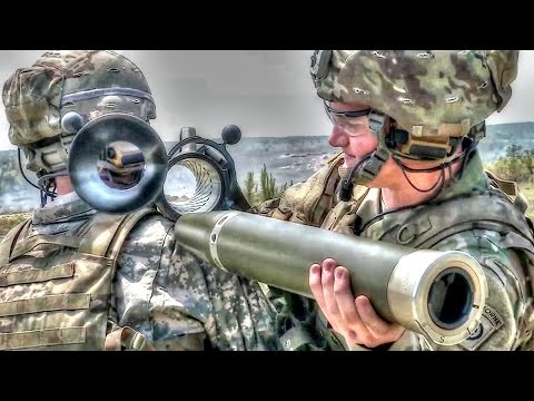 Army Soldiers Shooting the Powerful M3 Carl Gustav Recoilless Rifle