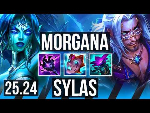 MORGANA vs SYLAS (MID) | 40K damage, Summon Aery | NA Master | 25.24