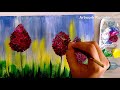 Easy flower painting tutorial