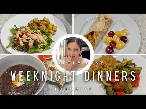 EASY WEEKNIGHT FAMILY DINNERS (Gluten-free + Dairy-free Options)