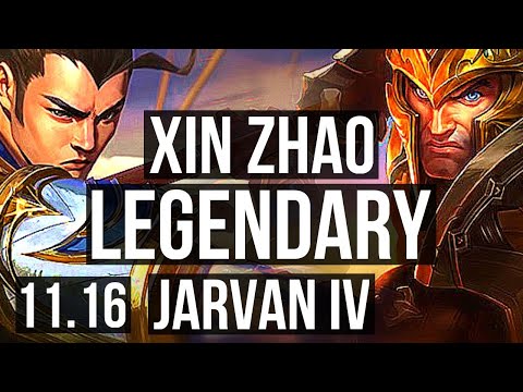 XIN ZHAO vs JARVAN IV (JUNGLE) | Rank 3 Xin, Legendary, 12/3/11, Rank 17 | EUW Challenger | v11.16