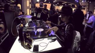 NAMM 2016: Monster Kids scratching on Pioneer DJ rekordbox DVS