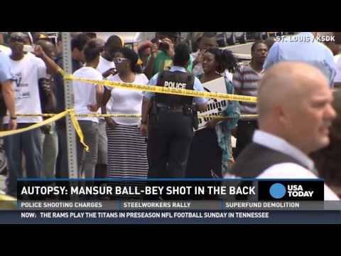 St. Louis man killed by police was shot in the back