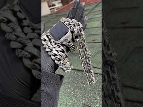 SterlingSilver Handmade Jewelry Custom Works Chain Bracelet Applewatch Necklace