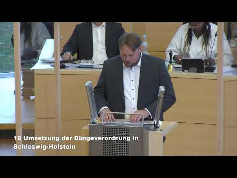 Oliver Kumbartzky zu TOP 19: „Umsetzung der Düngeverordnung in Schleswig-Holstein“