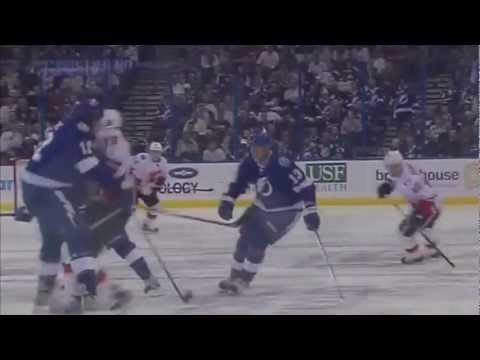 Ryan Malone decks Olli Jokinen