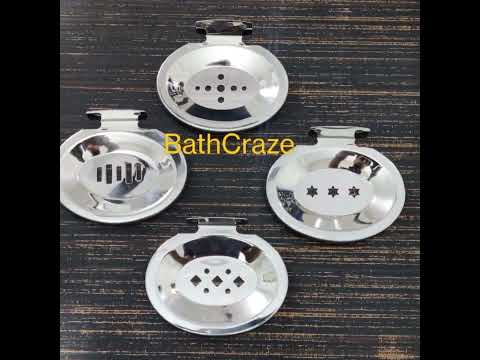 Bath craze ss wall holder double soap dish