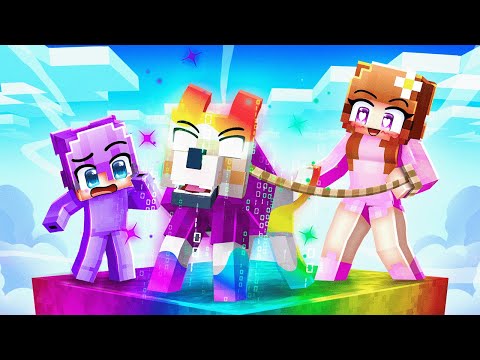 I Became an OP RAINBOW Dog on ONE CHUNK in Minecraft…