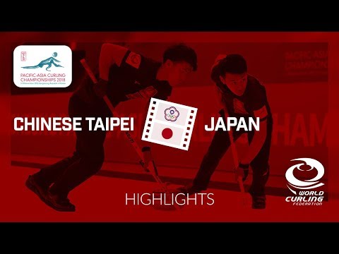 HIGHLIGHTS: Chinese Taipei v Japan - Men - Round Robin - Pacific-Asia Curling Championships 2018