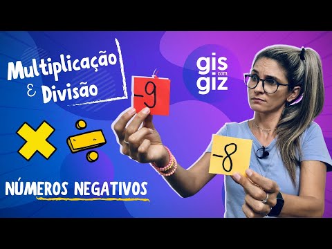 MULTIPLICAÇÃO  E DIVISÃO COM NÚMEROS POSITIVOS E NEGATIVOS \Prof. Gis/
