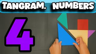 How to make Tangram Numbers | Tangram numbers 0 to 9 | Trisha and Kavyas diary #tangram