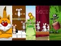 HAPPY BIRTHDAY - musical mice, ants, cats, rats and flowers animation compilation