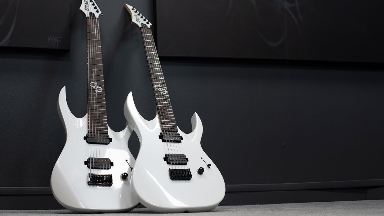 Solar AB2.7WPM 7-String Electric Guitar - White Pearl Metallic Gloss