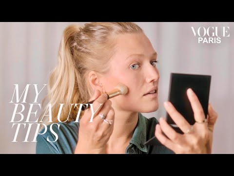 Toni Garrn's Guide To Fresh-Faced Makeup | My Beauty Tips | Vogue Paris 