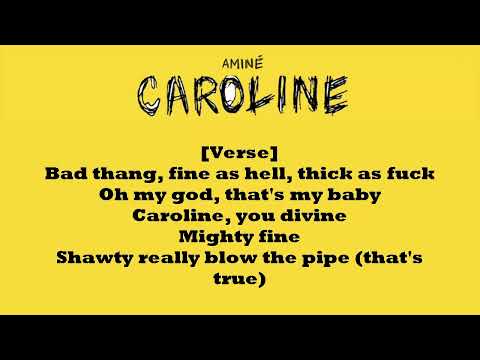 Aminé- Caroline (LYRICS) // WITH DOWNLOAD